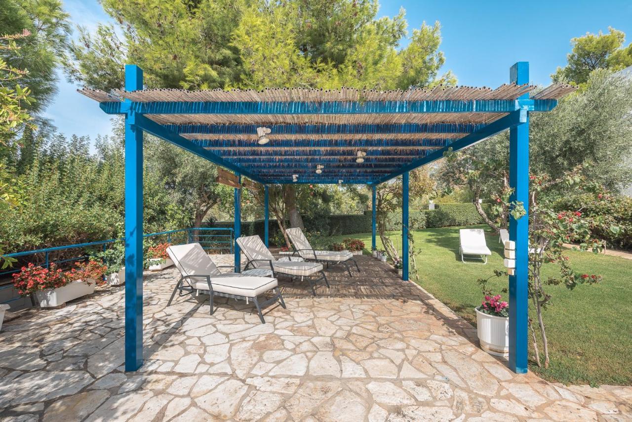Summer Villa Pasiphae Private Pool - Bbq -Beach 2Min Cap Cap Sounion Extérieur photo