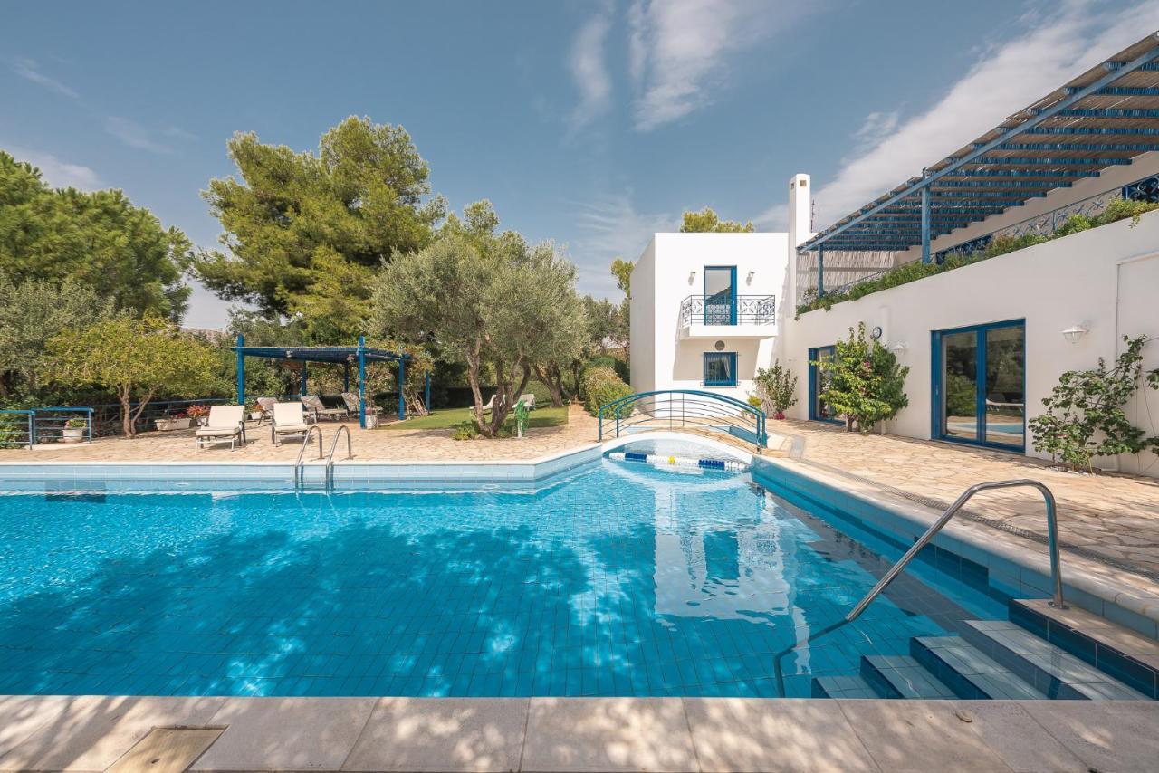Summer Villa Pasiphae Private Pool - Bbq -Beach 2Min Cap Cap Sounion Extérieur photo