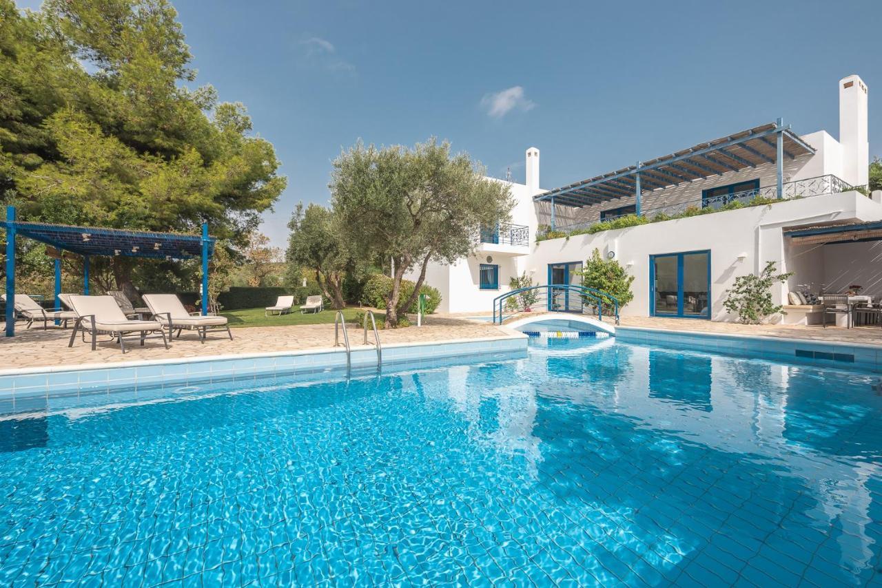 Summer Villa Pasiphae Private Pool - Bbq -Beach 2Min Cap Cap Sounion Extérieur photo