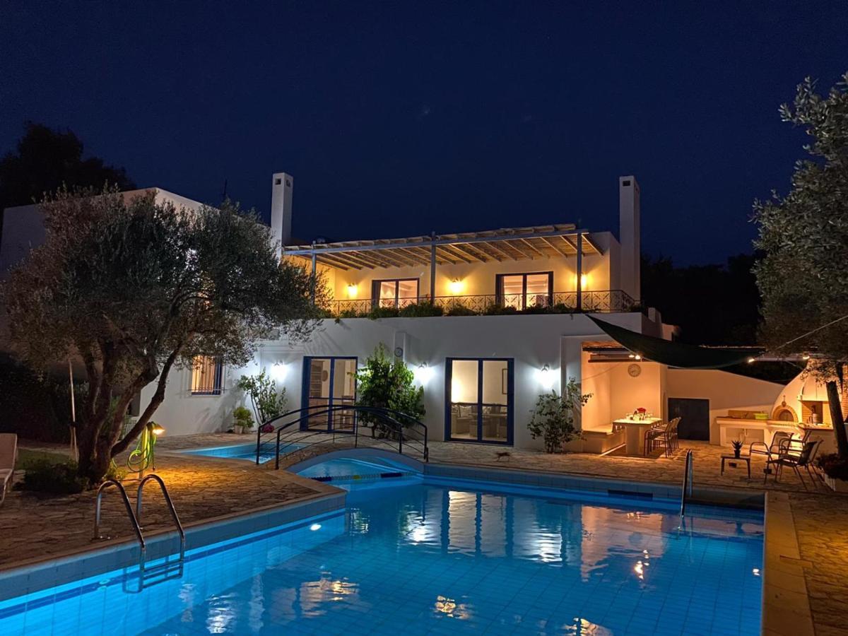 Summer Villa Pasiphae Private Pool - Bbq -Beach 2Min Cap Cap Sounion Extérieur photo